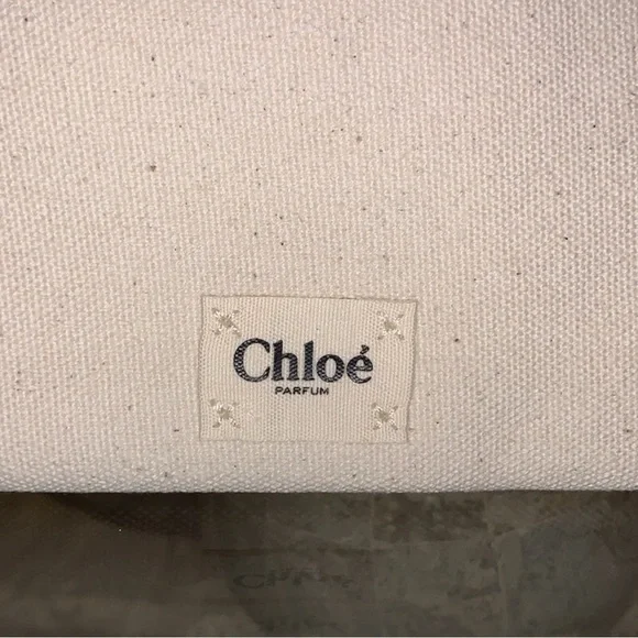 Chloe Canvas Cosmetic Makeup Clutch Pouch NIB - Picture 5 of 9